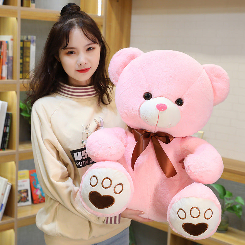 Sitting Teddy Bear Plush Toy Cute Ribbon Hug Bear Doll