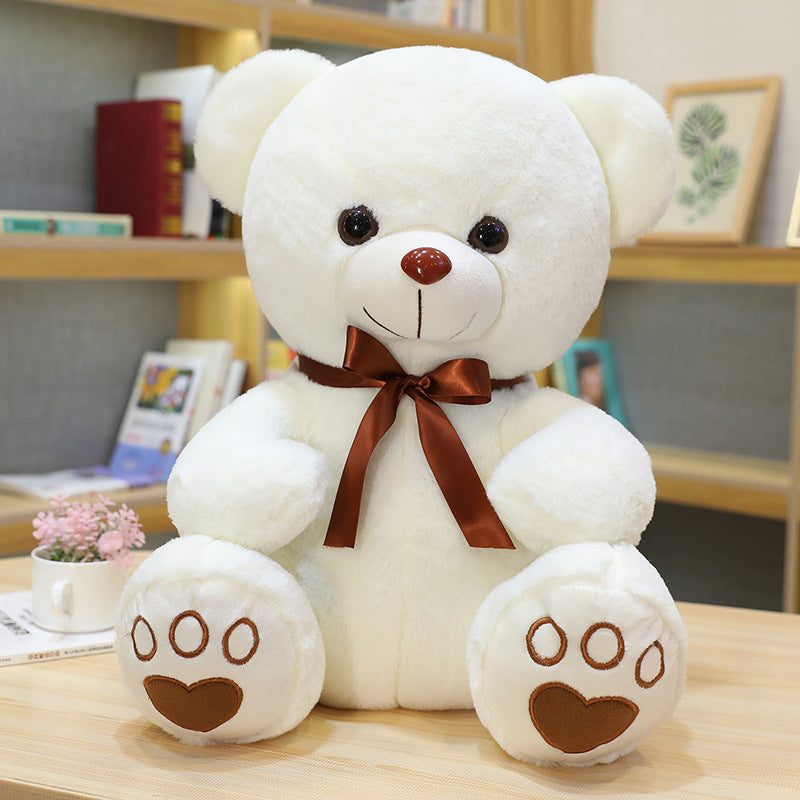 Sitting Teddy Bear Plush Toy Cute Ribbon Hug Bear Doll