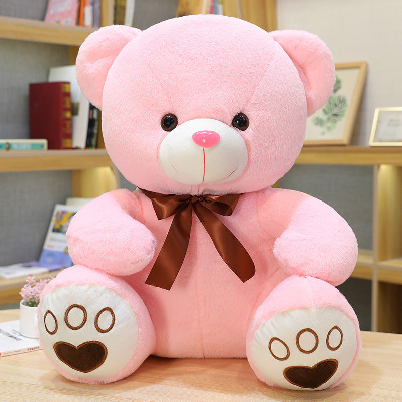 Sitting Teddy Bear Plush Toy Cute Ribbon Hug Bear Doll