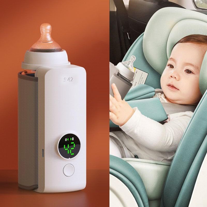 Portable Wireless Rechargeable Baby Bottle Warmer USB Charging..