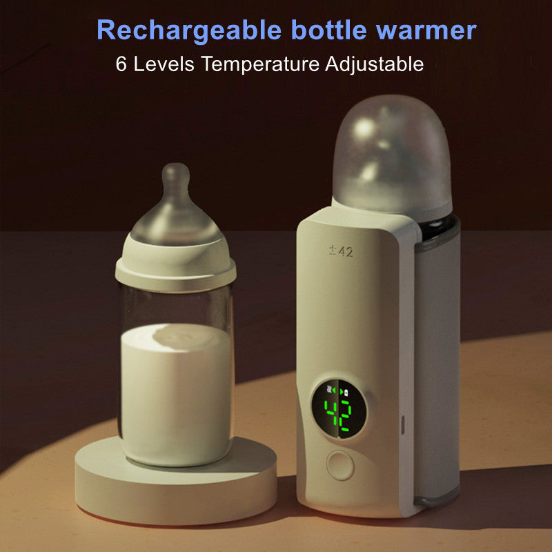 Portable Wireless Rechargeable Baby Bottle Warmer USB Charging..