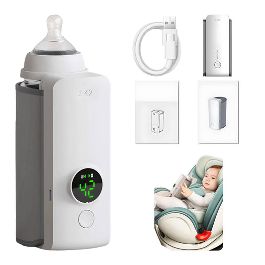 Portable Wireless Rechargeable Baby Bottle Warmer USB Charging..